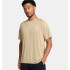 Camiseta de Fitness Under Armour Tech Textured SS Hombre Khaki