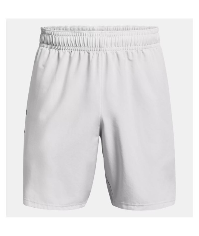 Calça Fitness Under Armour Homem from Calções com a marca da palavra em tecido Cinzento