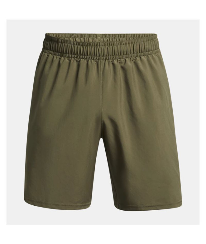 Pantalón de Fitness Under Armour Woven Wordmark Shorts Hombre Verde