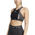Sujetador Deportivo adidas Techfit Medium Support High Neck Mujer Negro