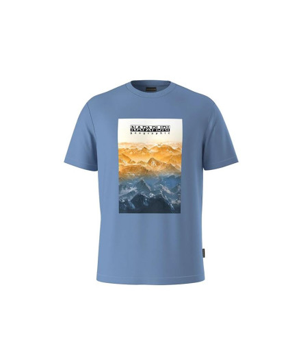 Camiseta Napapijiri S-Rollin Ss Azul Hombre Camiseta Napapijiri S-Rollin Ss Azul Hombre