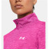 Camiseta Fitness Under Armour Mulher from Tech 1/2 Zip- Twist Pink
