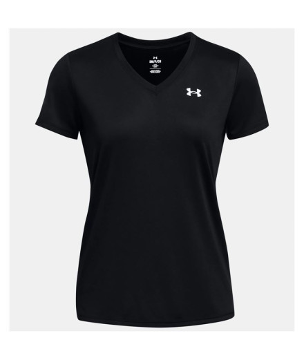 Camiseta de Fitness Under Armour Tech SSV- Solid Mujer Negro