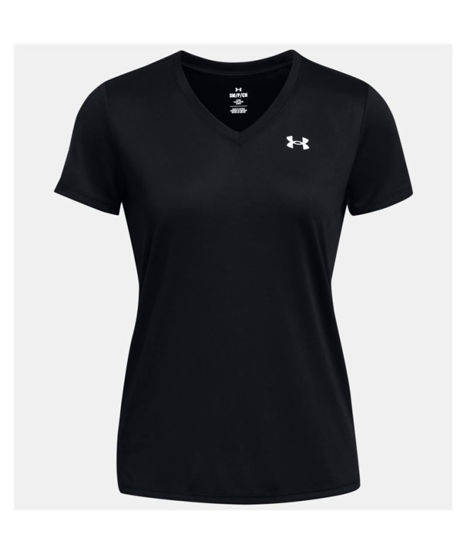 Camiseta de Fitness Under Armour Tech SSV- Solid Mujer Negro
