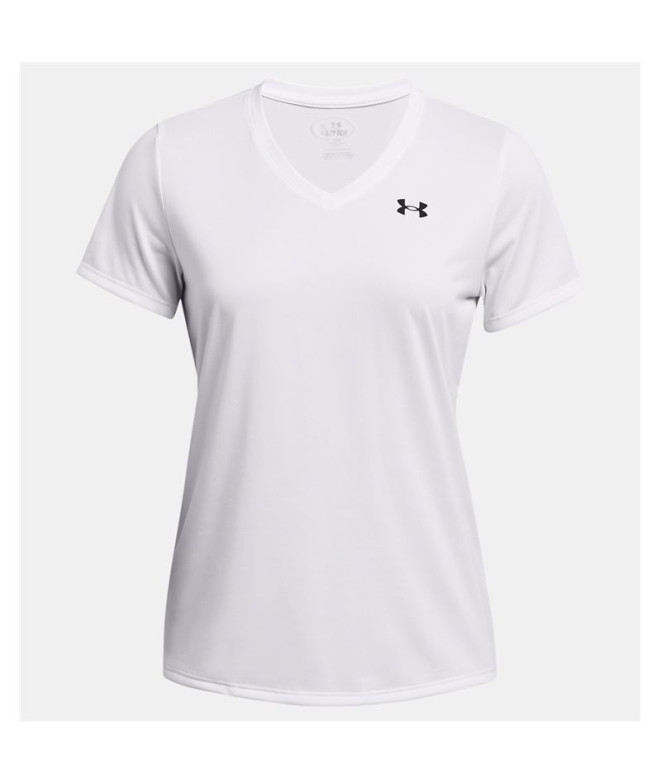 Camiseta de Fitness Under Armour Tech SSV- Solid Mujer Blanco