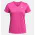 Camiseta Fitness Under Armour Mulher da Tech SSV- Rosa sólido