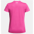 Camiseta Fitness Under Armour Mulher da Tech SSV- Rosa sólido