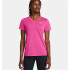 Camiseta Fitness Under Armour Mulher da Tech SSV- Rosa sólido