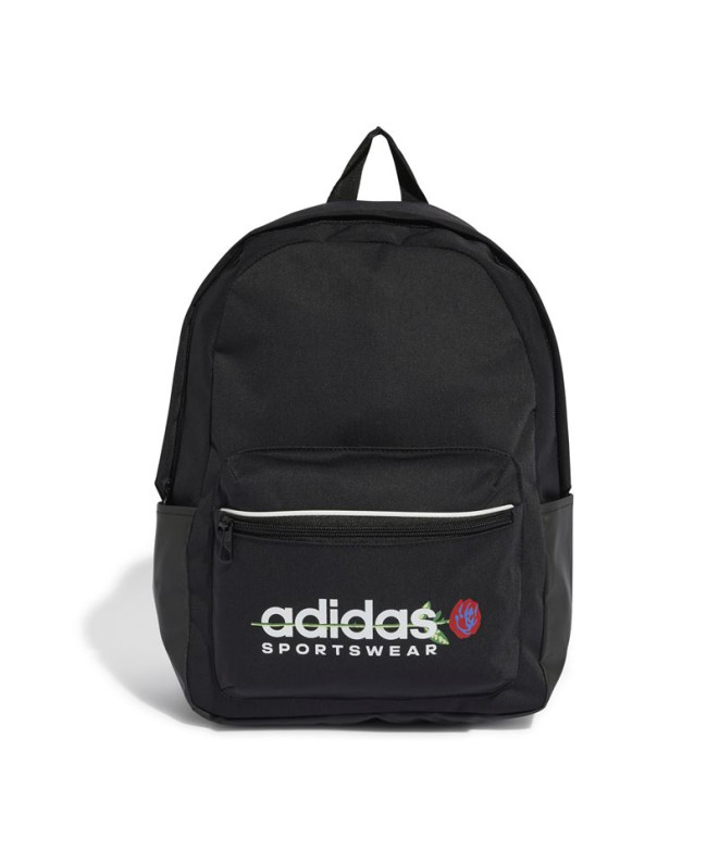 Sac à dos adidas Femme Sac à dos à fleurs noir/blanc