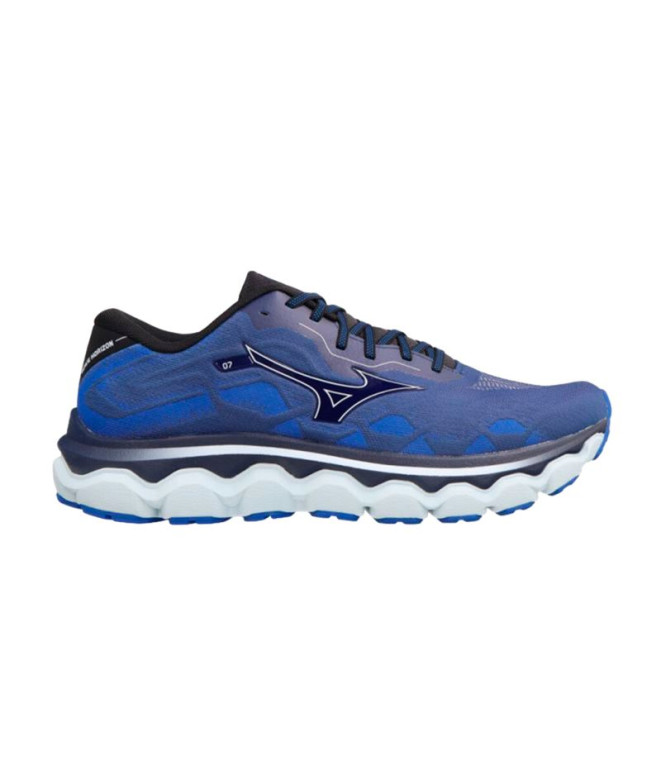 Chaussures Running Mizuno Homme de Wave Horizon 7 Bleu foncé