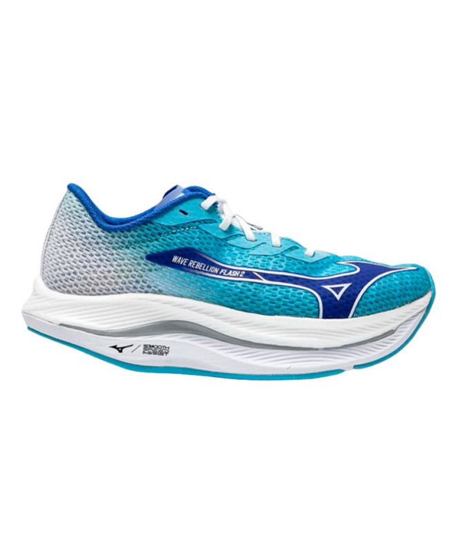 Zapatillas de Running Mizuno Wave Rebellion Flash 2 Hombre Azul Claro
