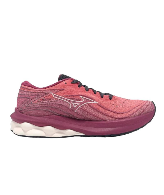 Zapatillas de Running Mizuno Wave Skyrise 5 Mujer Rojo Teja