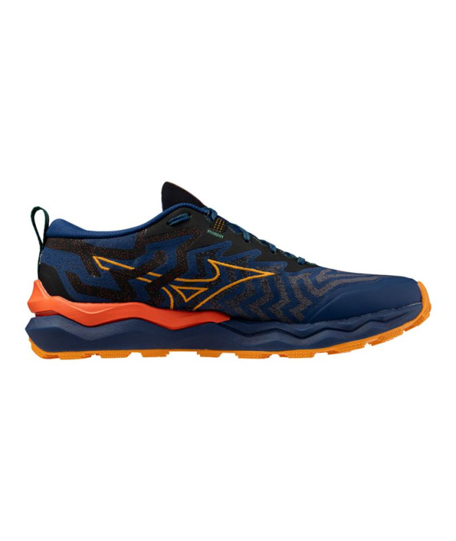 Chaussures Trail Mizuno Homme de Wave Daichi 8 Bleu foncé