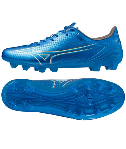 Bottes de Football Mizuno Alpha Select Bleu Électrique