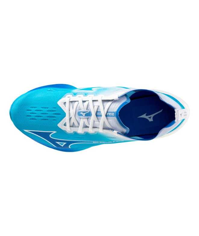Zapatillas de Running Mizuno Wave Rebellion Pro 2 Hombre Azul Claro
