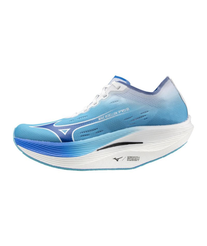 Zapatillas de Running Mizuno Wave Rebellion Pro 2 Mujer Azul Claro