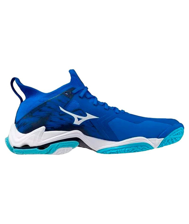 Chaussures Volley ball Mizuno de Wave Lightning Neo 3 Bleu