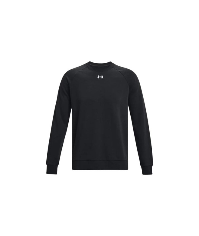 Camiseta de Fitness Under Armour Rival Fleece Crew Hombre Negro