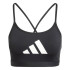 Sutiã esportivo Fitness adidas Mulher by Aeroreact Big Logo Graphic Preto