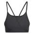 Sutiã esportivo Fitness adidas Mulher by Aeroreact Big Logo Graphic Preto