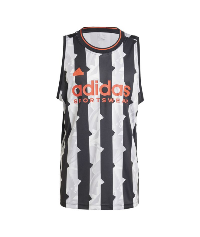 Camiseta adidas Top Homem Tanque House Of Tiro Preto