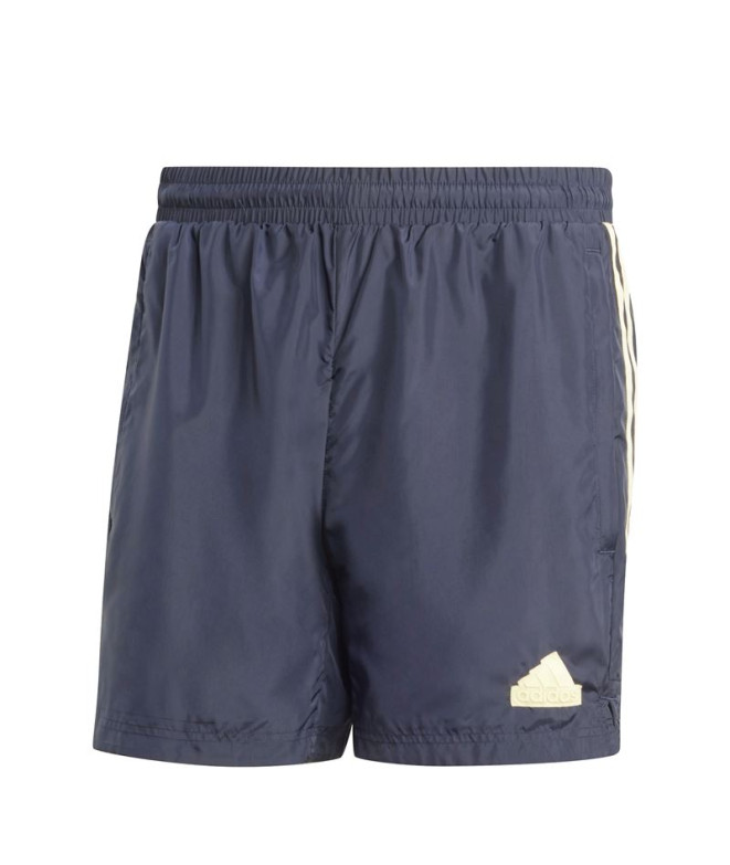 Calça adidas Homem Casa de Tiro Tecido Curto Azul