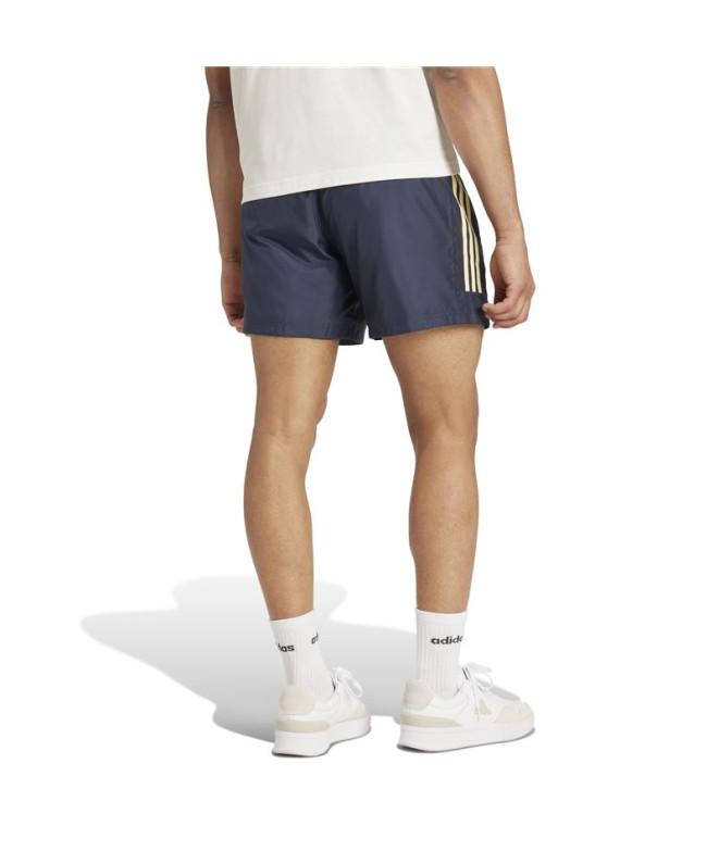 Calça adidas Homem Casa de Tiro Tecido Curto Azul