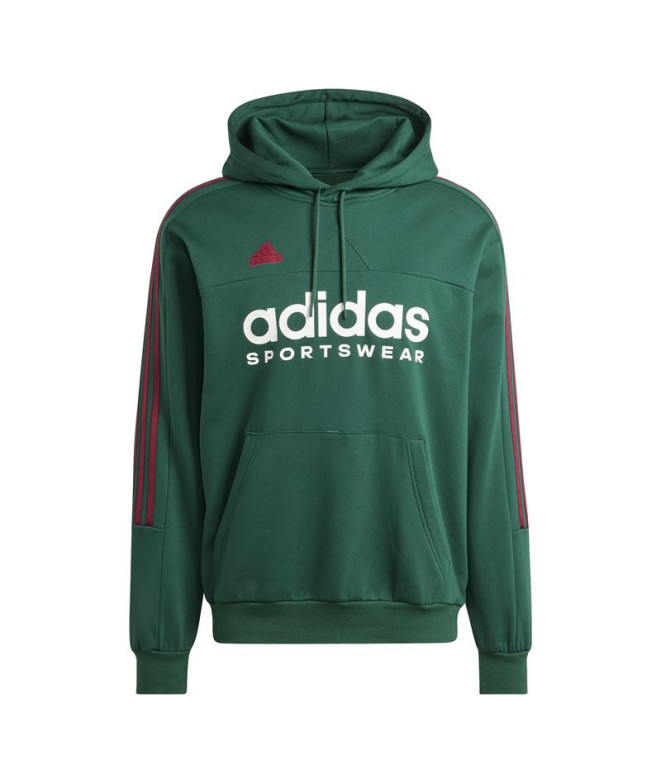 Moletom adidas Pack Homem Casaco com capuz Tiro Nations Verde