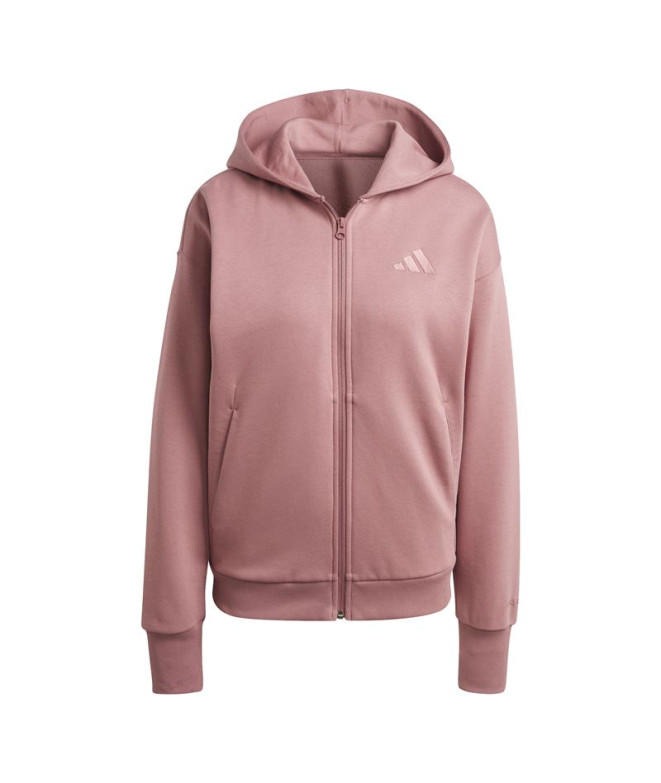 Chaqueta adidas All Szn Fleece Full-Zip Hoodie Mujer Rosa