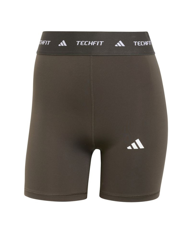 Mallas de Fitness adidas Techfit Mujer Verde Oliva