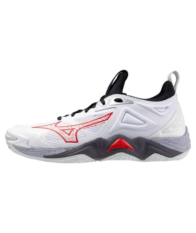 Chaussures Volley-ball Mizuno de Wave Momentum 3 Blanc