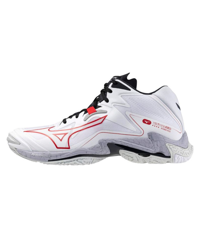 Chaussures Volley-ball Mizuno par Wave Lightning Z8 Mid White