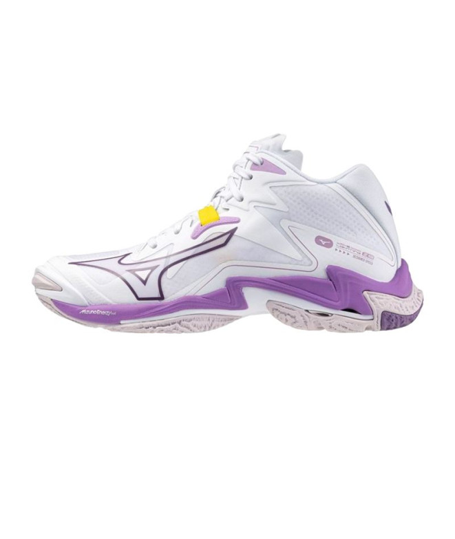 Zapatillas de Voleibol Mizuno Wave Lightning Z8 Mid Mujer Blanco