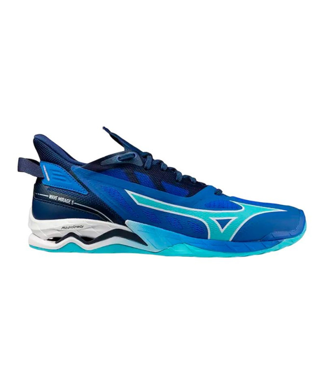 Chaussures Handball Mizuno de Wave Mirage 5 Bleu