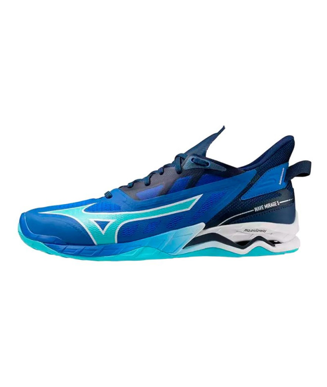 Chaussures Handball Mizuno de Wave Mirage 5 Bleu