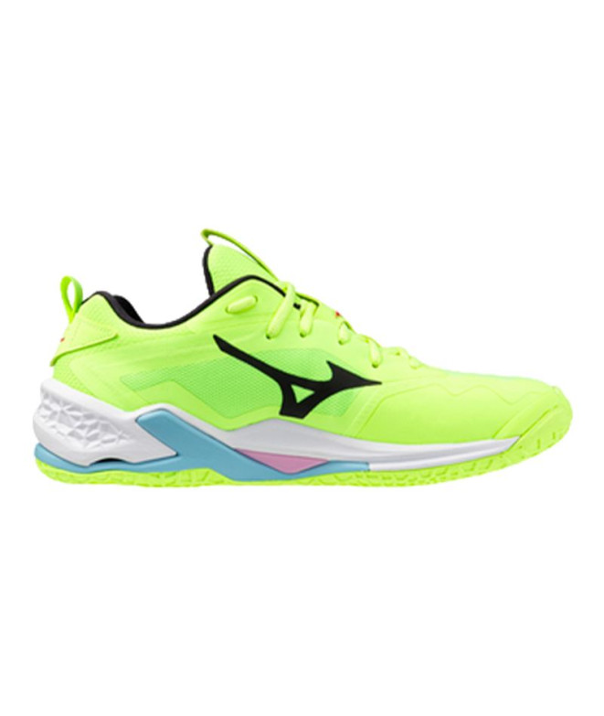 Chaussures Handball Mizuno de Wave Stealth Neo 2 Lime