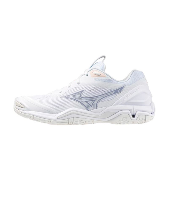 Chaussures Handball Mizuno Femme par Wave Stealth 6 Blanc