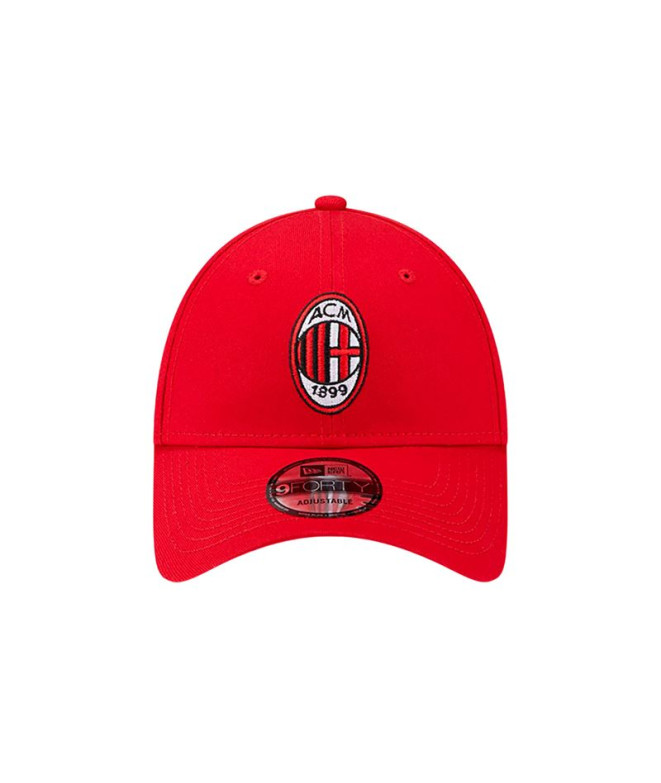 Casquette New Era Core 9FORTY AC Milan Rouge Homme