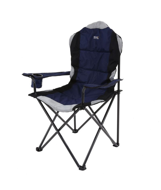 Chaise Camping Regatta de Kruza Bleu marine/noir