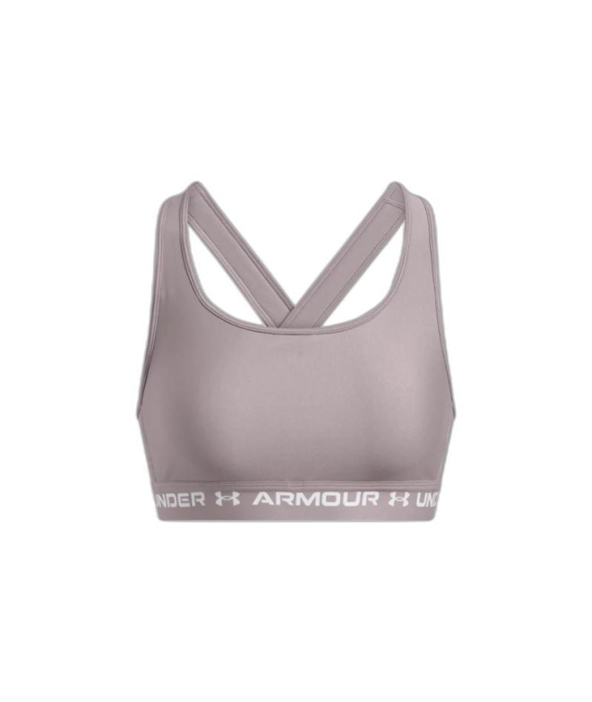 Brassiere de sport Under Armour Femme CroSSback Gris moyen