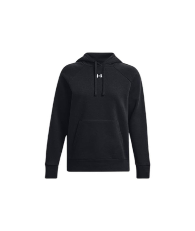 Moletom Fitness Under Armour Mulher por Rival Fleece Preto