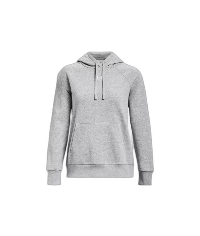 Moletom Fitness Under Armour Mulher por Rival Fleece Cinzento