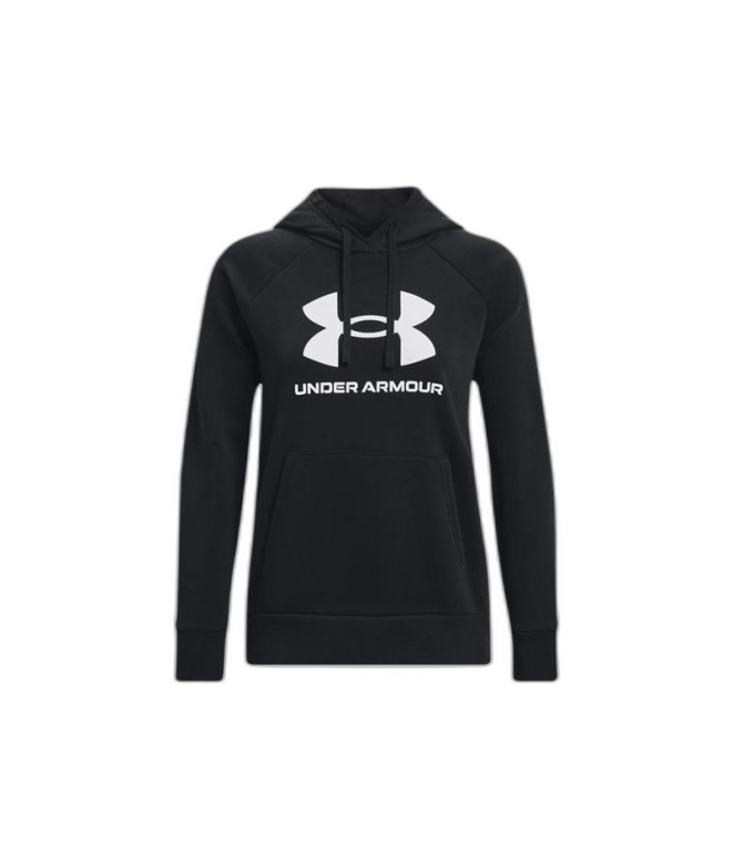 Moletom Fitness Under Armour Mulher by Rival Fleece Big Logo Preto