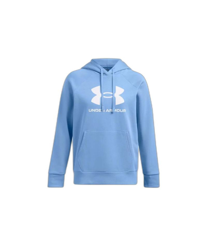 Sudadera de Fitness Under Armour Rival Fleece Big Logo Mujer Azul