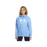 Moletom Fitness Under Armour Mulher por Rival Fleece Big Logo Blue