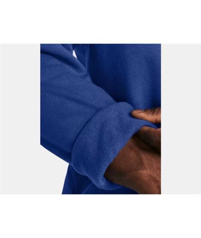Sweat Under Armour Homme Crew polaire Rival bleu