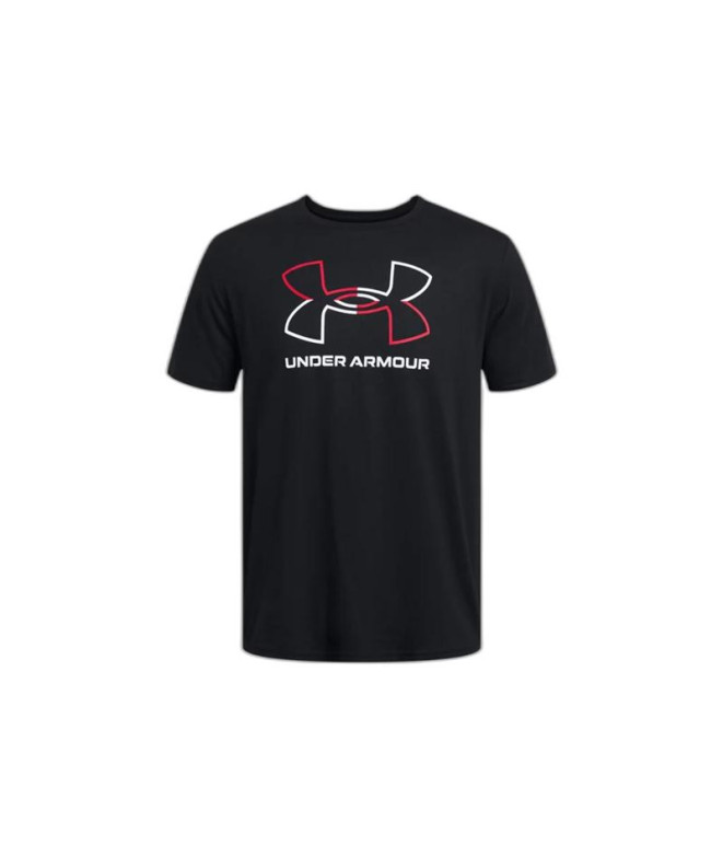 Camiseta de Fitness Under Armour GL FOUNDATION UPDATE SS Hombre Negro