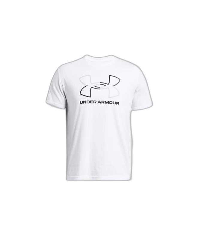 Camiseta de Fitness Under Armour GL FOUNDATION UPDATE SS Hombre Blanco