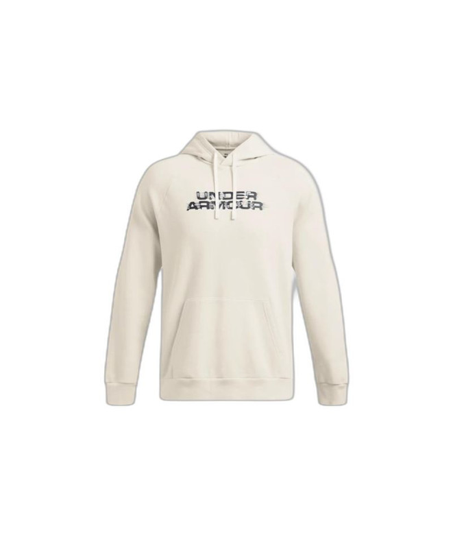 Sudadera de Fitness Under Armour Rival Flc Txtr Cg Hombre Blanco