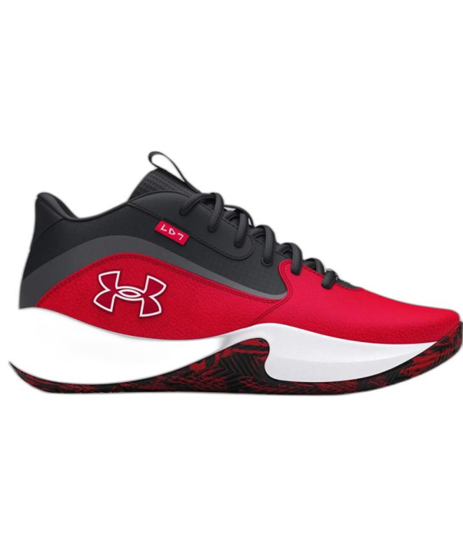 Zapatillas de Baloncesto Under Armour Lockdown 7 Rojo